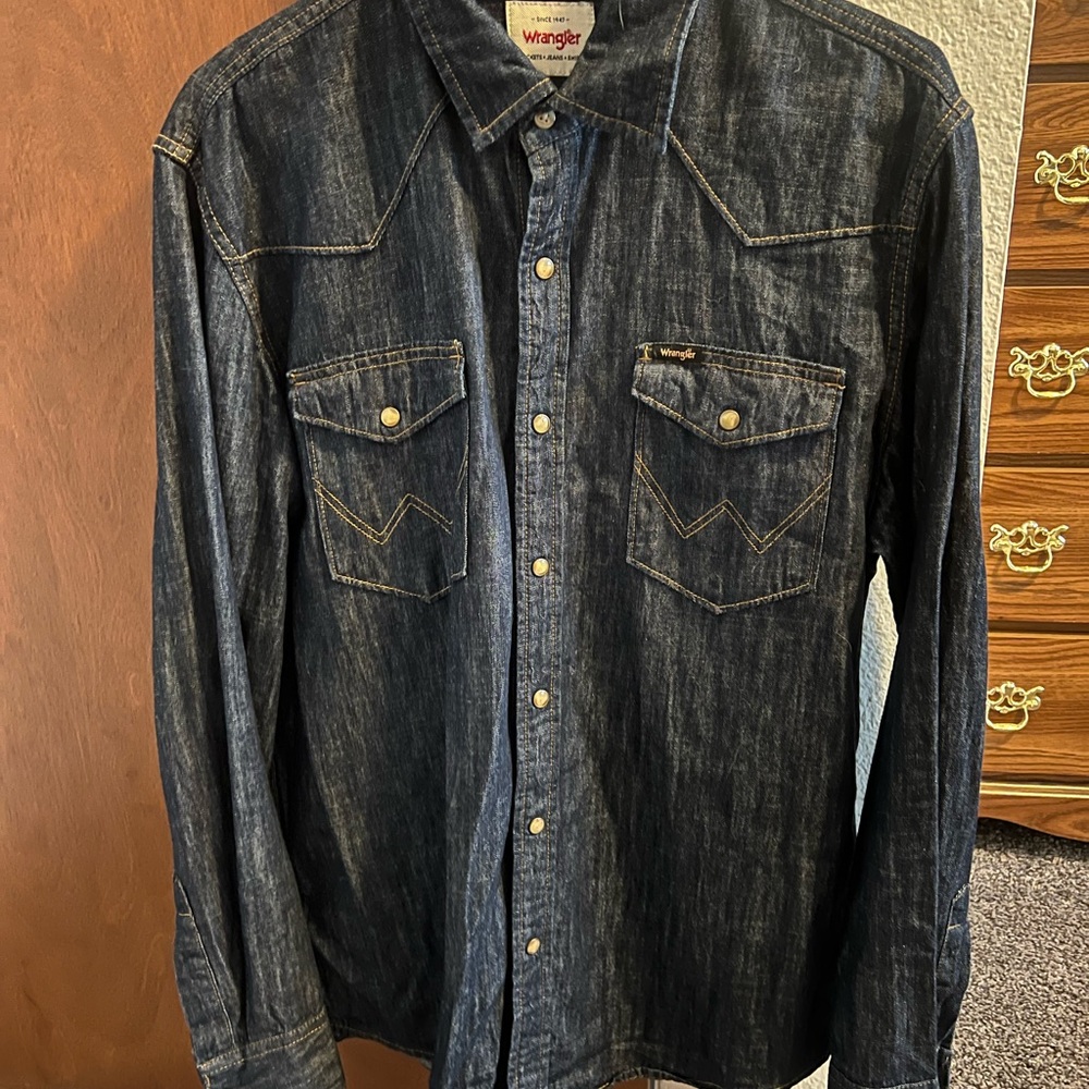 Wrangler jean snap up men’s shirt